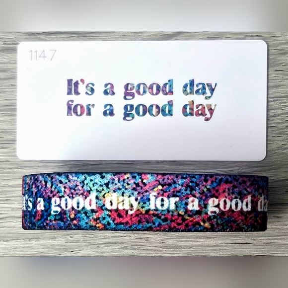 ZOX "IT'S A GOOD DAY FOR A GOOD DAY" #1147 Memorial Collectible Medium Wristband - Picture 2 of 3